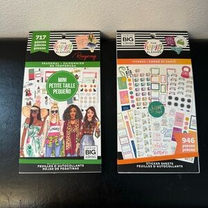 The Happy Planner Seasonal Sticker Pack - Green and Red set of 2